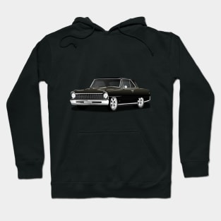 1967 Black Chevrolet Nova Print Hoodie